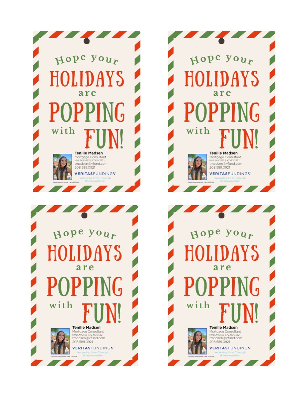 Holiday gift tags
